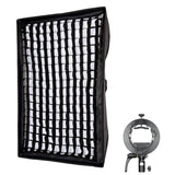 60x90cm (23.6"x35.4") Rectangular 5cm Grid Softbox For Speedlite and Barebulbs 