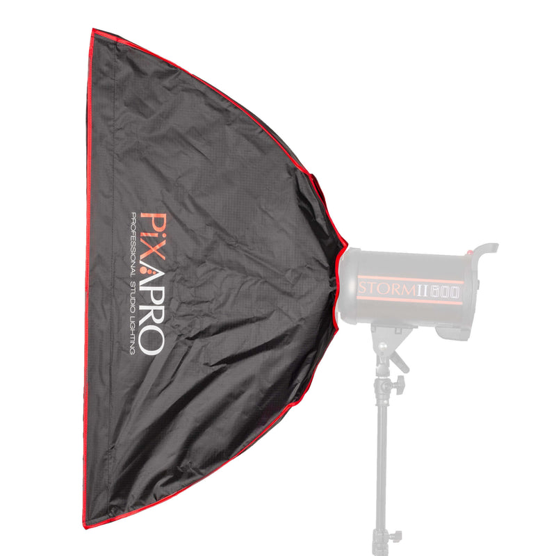 30x90cm umbrella softbox with double layer diffusion and honeycomb grid