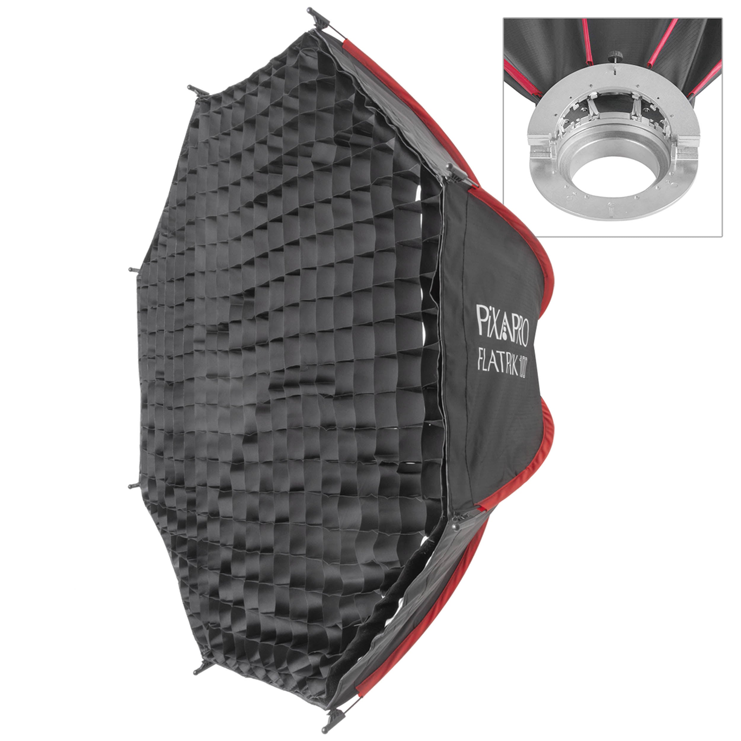 100cm FlatPak Octagon Softbox For Speedlight By PixaPro