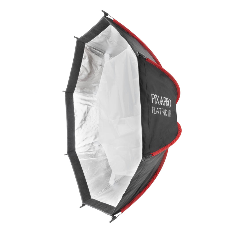 100cm Quick Setup Portable FlatPak Octagonal Softbox with Two Diffusion Layers