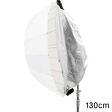 3in1 Parabolic Shoot-Through Umbrella with Black/Silver Cover (130cm) 