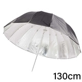 130cm Black/Silver Parabolic Umbrella