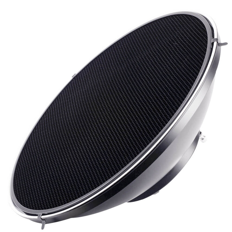 27.5" Photography Beauty Dish Reflector Silver & Grid