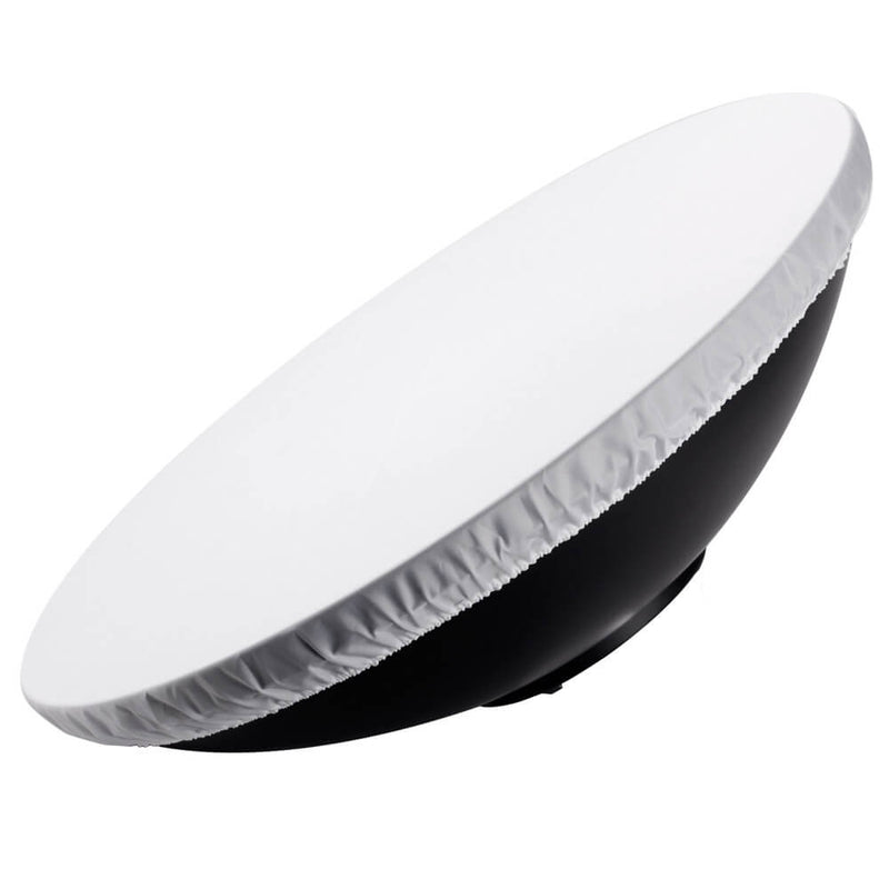 55cm (21.6") High-Quality Aluminium Silver Beauty Dish with Padded Carry Case