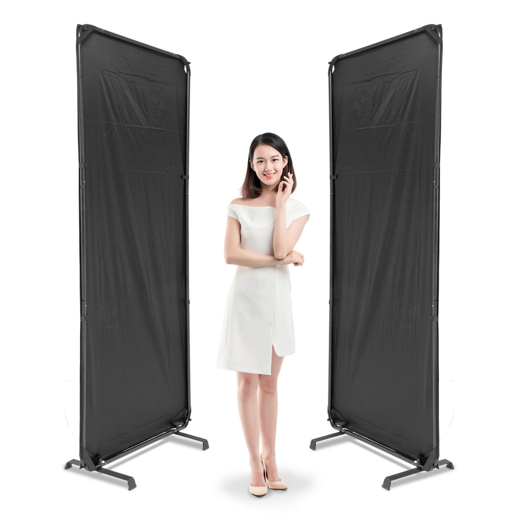 1x2.4m Free-Standing Black/White Reflector Panel Photography