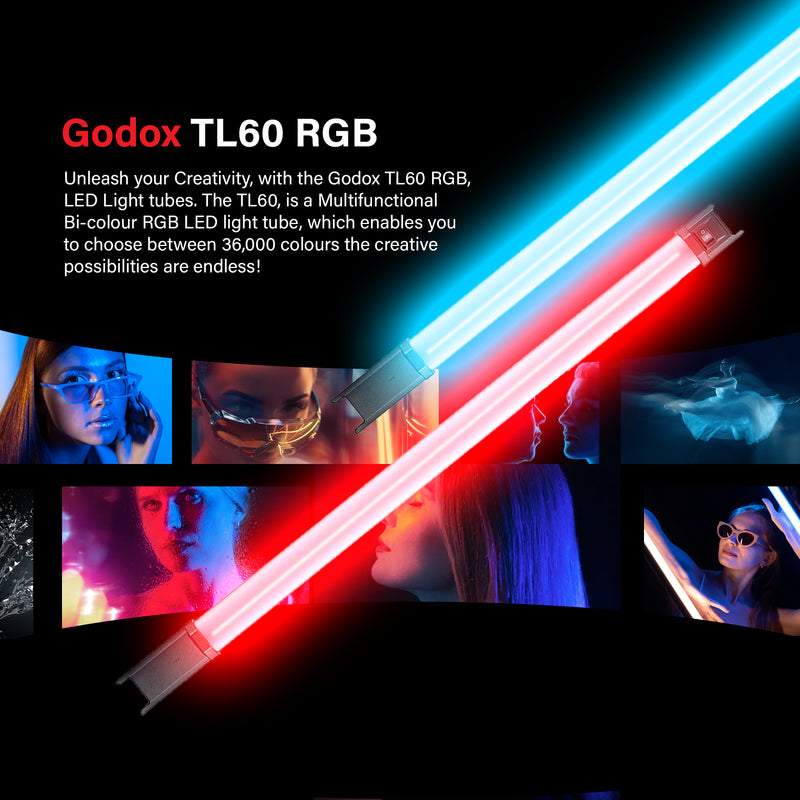 Godox L60 RGB Bi-Colour RGB LED Light tube 