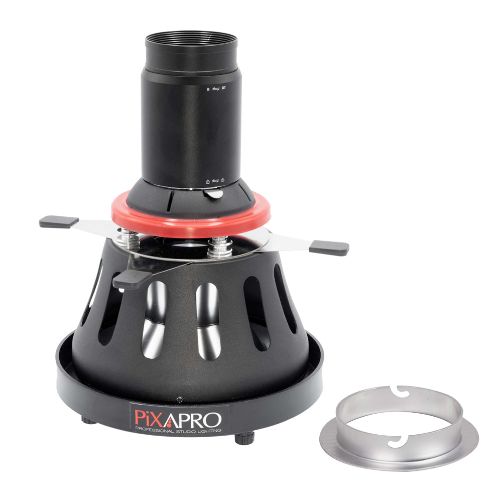 Bowens Mount Optical Snoot Photography with Shutter Blades