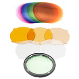 Godox Round-Head Colour Correction Gel Set with Magnetic Ring Mount