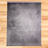 2x3m Cloudy Grey Hand-Painted Canvas Studio Photo Background