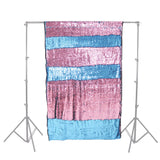 Set Shimmer Wall Pink/Light Blue Sequin Photo Drops with Stand 