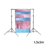 Set Shimmer Wall Pink/Light Blue Sequin Photo Drops with Stand 