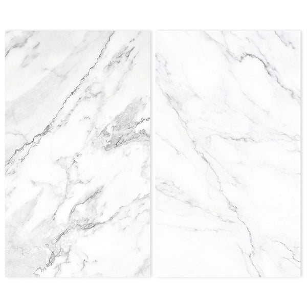 70x100cm Dual-Sided Coated Printed-Texture Paper Background SET 12 - White Marble