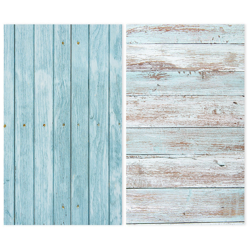 70x100cm Printed Backdrop for Photography (Blue Wood) 