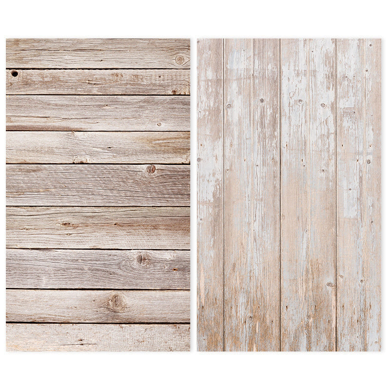 70x100cm Printed Backdrop for Photography (Light Weathered Wood) 