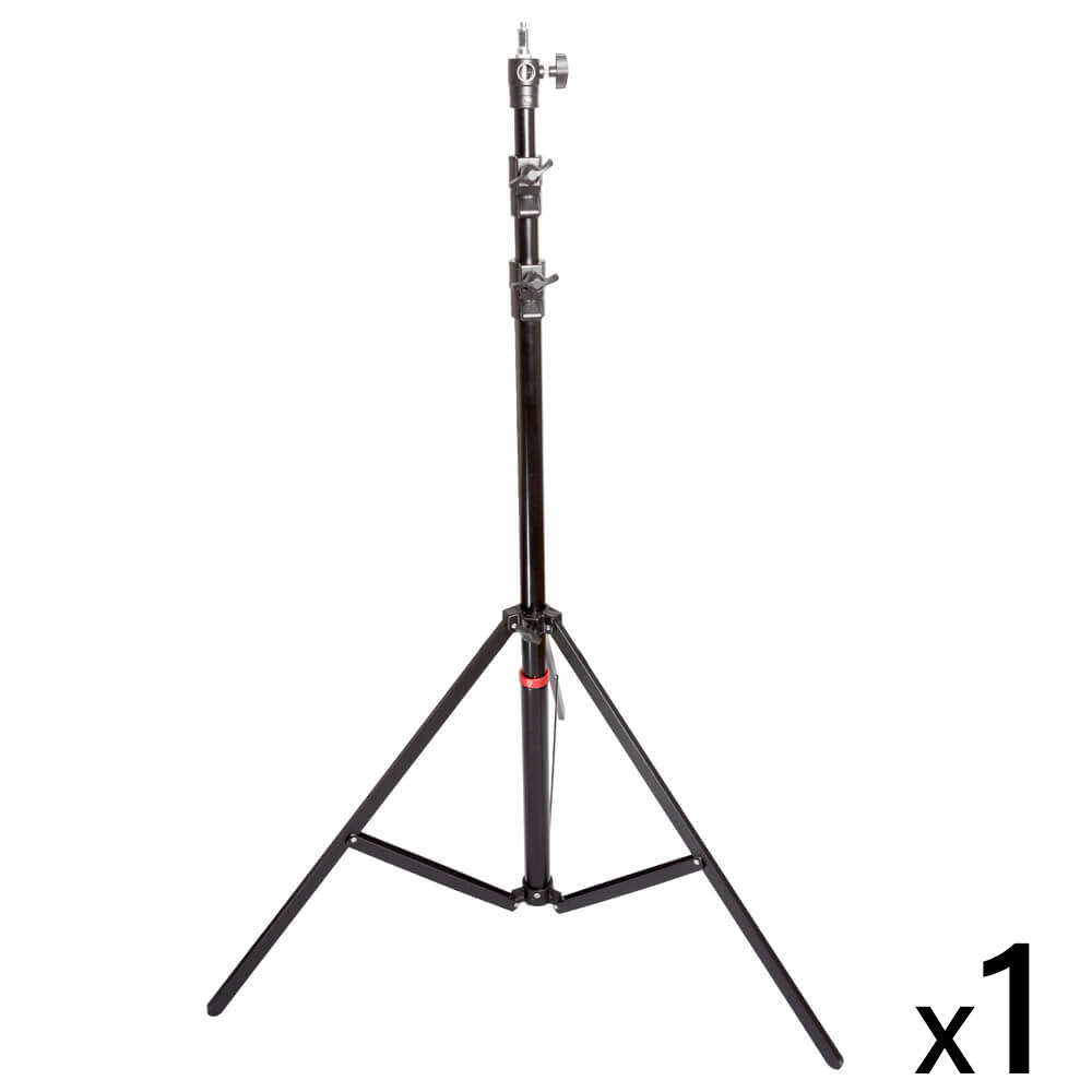 300cm Heavy Duty Retractable Light Stand (Auto Stand) with Interchangeable Spigot Mount