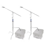 300cm C-Stand with 50 Inch Boom Arm Set and Adjustable Legs