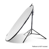 240cm Air Cushioned Studio Light Stand with Background Reflector Clamp
