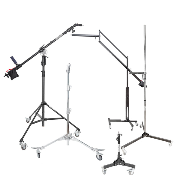 Commercial Durable Heavy-Duty Studio Light Stand Set