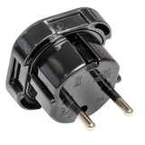 Round 3 Pin UK to 2 Pin Europe Travel Adapter Converter