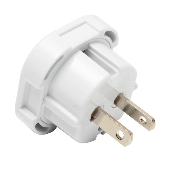 UK Three-Pin to US Two-Pin Mains Travel Adapter Converter