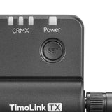 SET button on the Godox TimoLink TX Wireless DMX Transmitter S