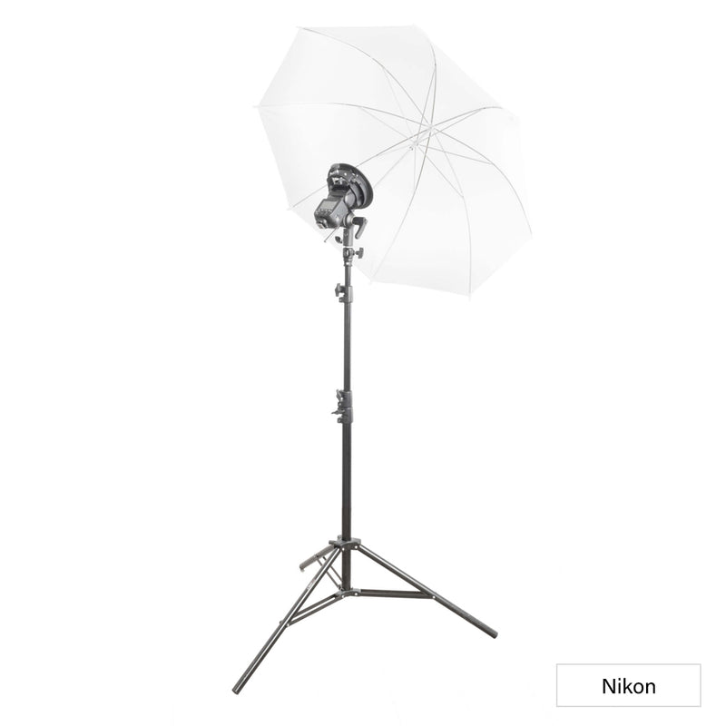 LI-ION580 II Speedlite Shoot-Thru Umbrella Kit For Nikon