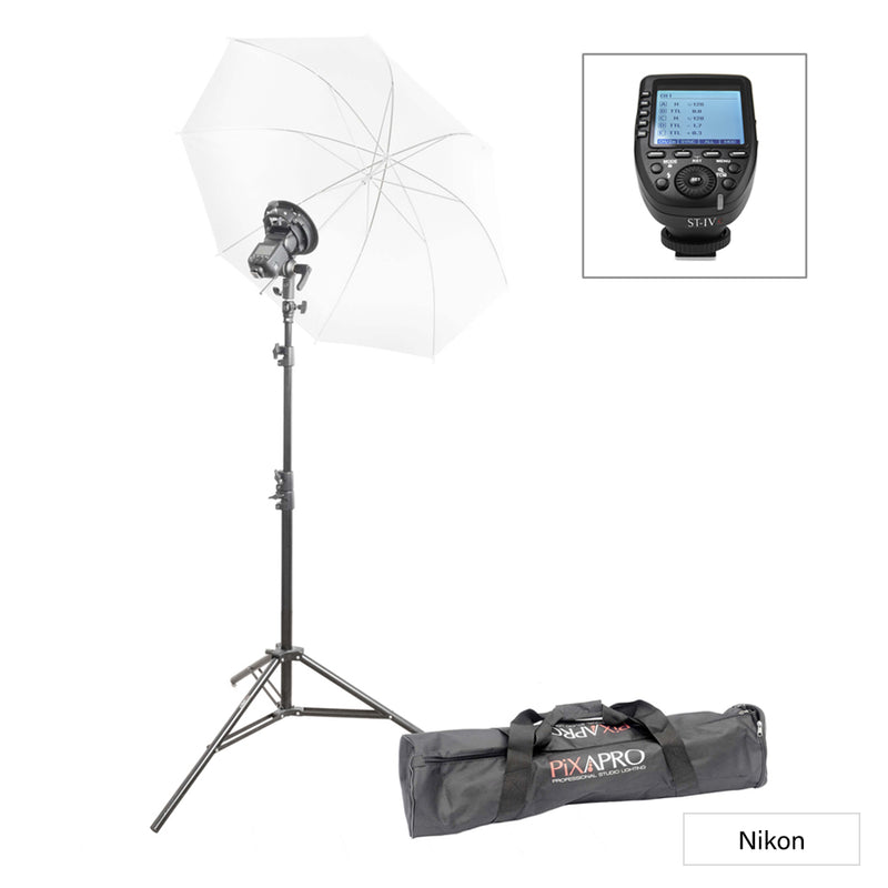Pixapro Li-ion580II TTL Portrait Flash Lighting Kit with ST-IV Trigger For Nikon 