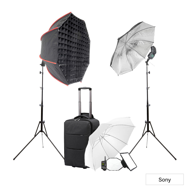 Li-ION580II Speedlite All-In-One Student Complete Twin Kit - CLEARANCE