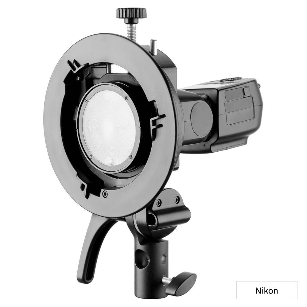 New and improved PIXAPRO SMART Speedlite Adapter Bracket (Godox S2 Bracket) For Nikon 