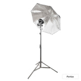 GIO1 Studio Speedlight Setup with White Umbrella Lighting Kit for Pentax