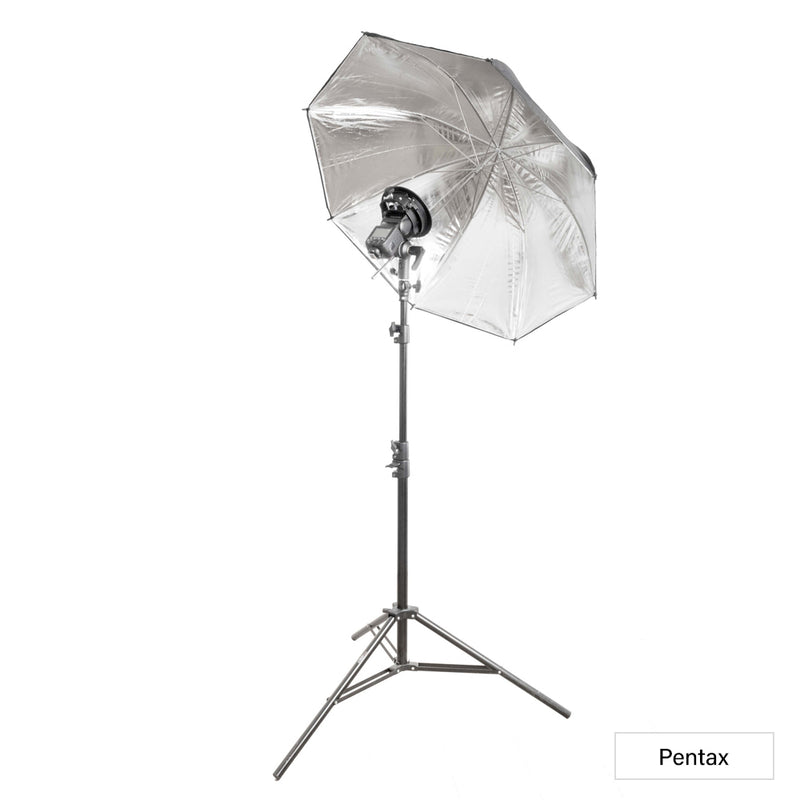 GIO1 Studio Speedlight Setup with White Umbrella Lighting Kit for Pentax