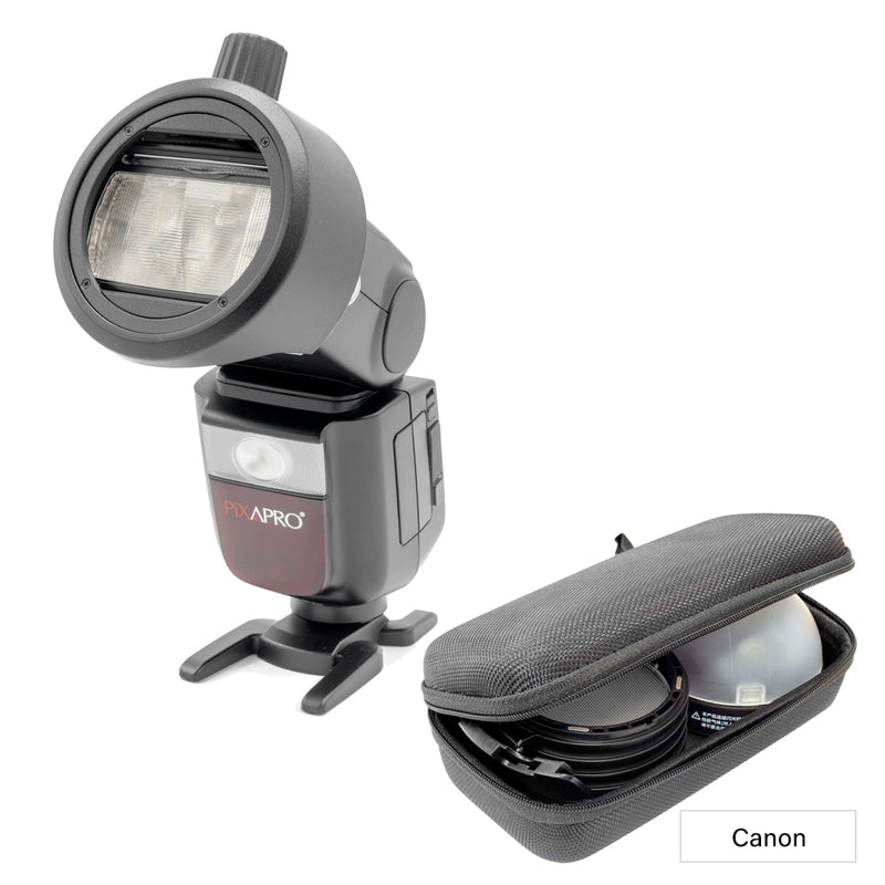 All-In-1 Kit Light Modifiers & On-camera Li-ION580 MKIII Speedlite  - Canon 