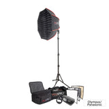 Li-ION580 MKIII TTL & Manual Speedlite On-The-Go Kit  - Panasonic 