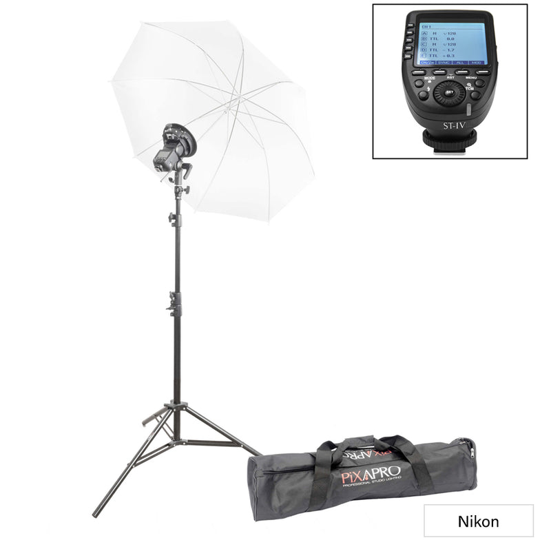 Li-ION580 MKIII TTL Portrait Photography Starter Kit with ST-IV Trigger - Nikon 