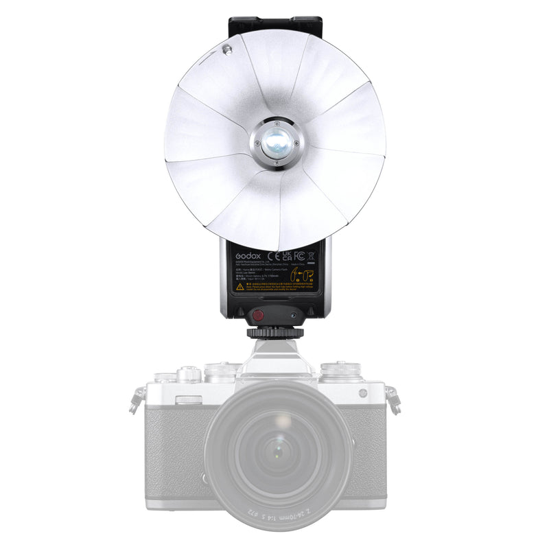 Lux Senior Retro Camera Flash Speedlite Speedlight on Camera Flash Silver 