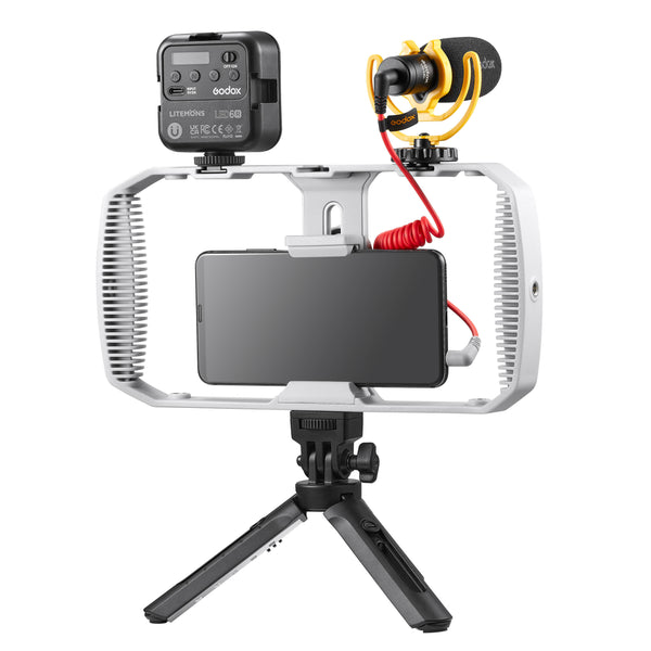 GODOX VK1-UC Vlogging Kit compatible with mobile phone and interface lighting