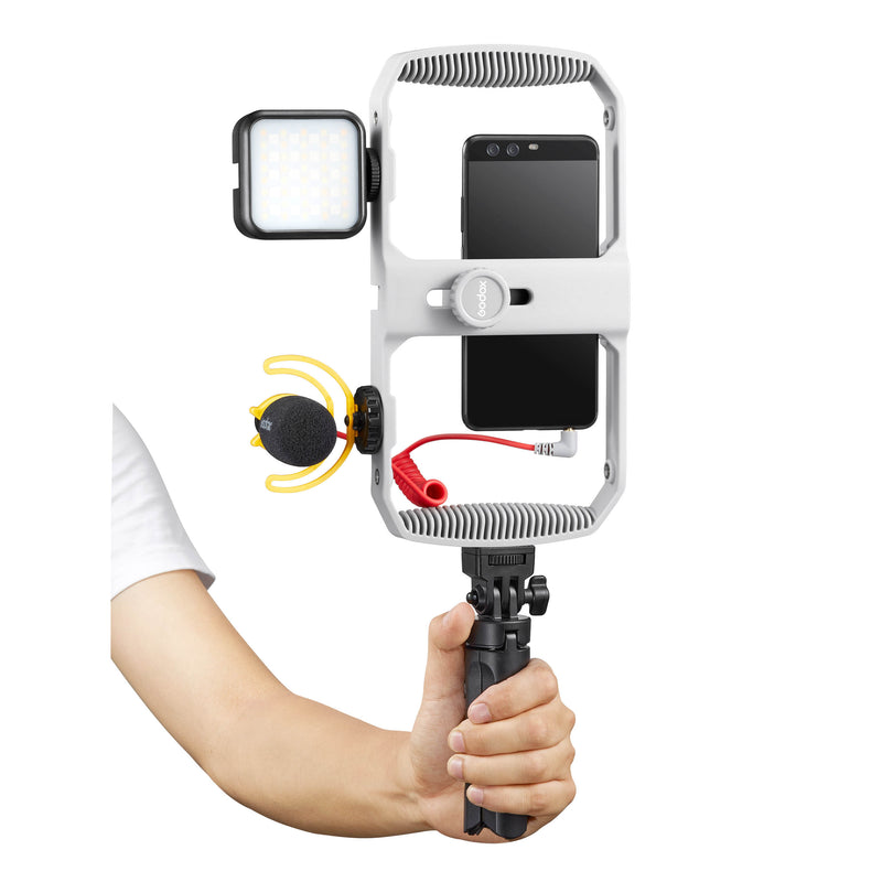 Godox VK1-UC Ultimate Smartphone Video Vlogging Kit compatible with mobile phone and interface lighting