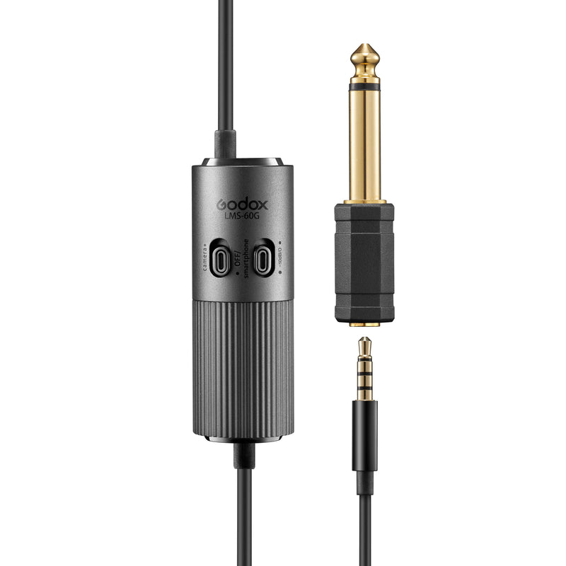 Godox Microphone LMS-60G Dual Omni-directional Lavaliere 