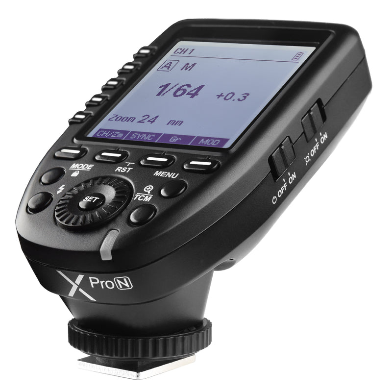 XPro 2.4GHz Radio TTL & Manual Flash Transmitter  with Large LCD Display 