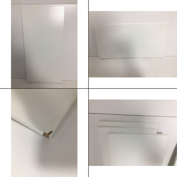 Set Of 4 White MDF And Birch Veneer Prop Panels 