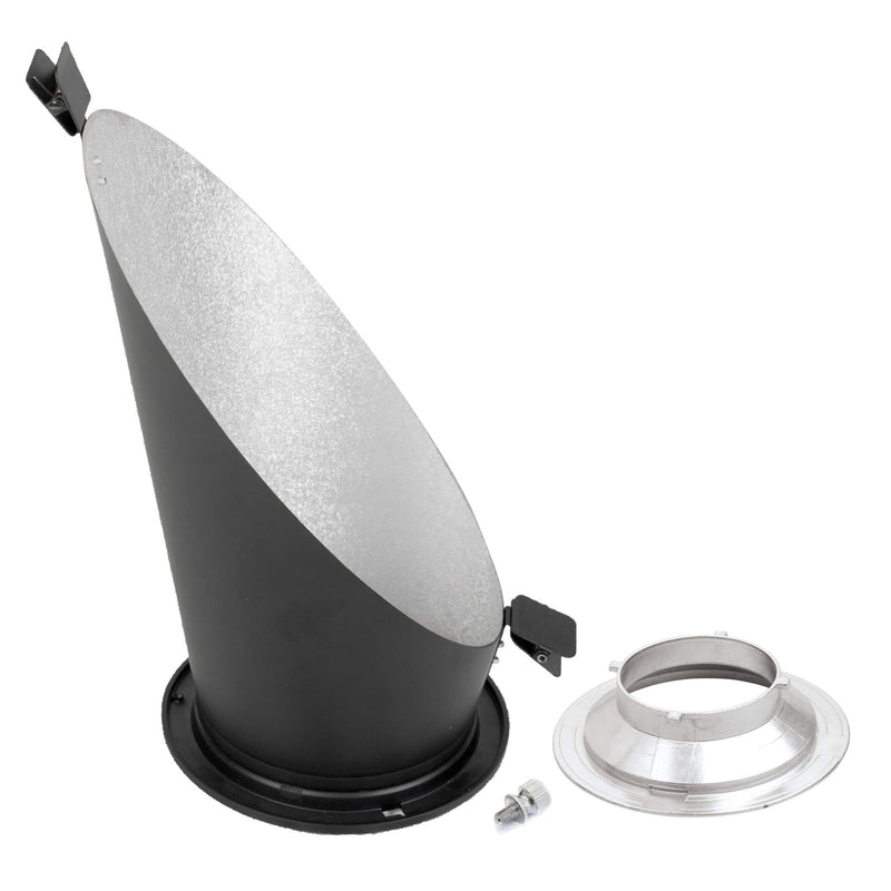 Silver Background Reflector With Multiblitz P-Type Fitting