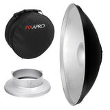 55cm (21.6") Silver Beauty Dish with Padded Carry Case For Bowens 