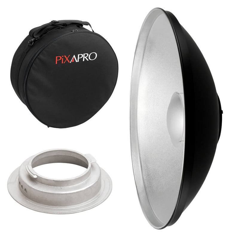55cm (21.6") Silver Beauty Dish with Padded Carry Case