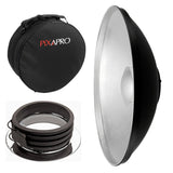55cm (21.6") Silver Beauty Dish with Padded Carry Case For Profoto 