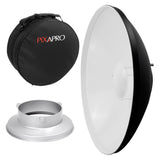 42cm Silver Beauty Dish with Protective Carry Case  For Bowens 