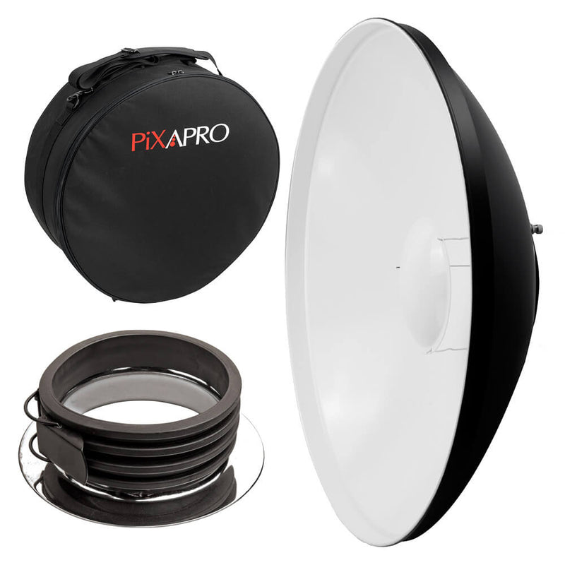 42cm (16.5") White Beauty Dish with Padded Carry Case For Profoto