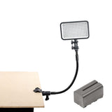 PIXAPRO LED170 Studio Mini LED Panel with Heavy Duty Flexi-Arm and Female C-Clamp Kit 